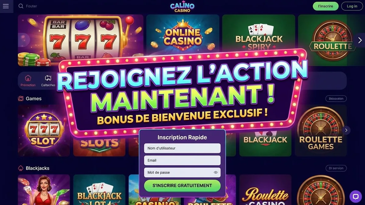 Inscription avec bonus